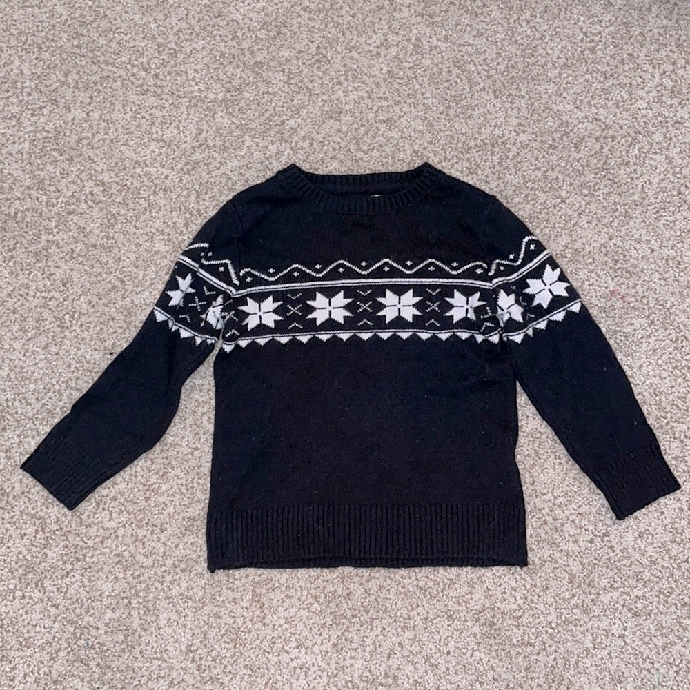 H&M boys black sweater, size 4-6